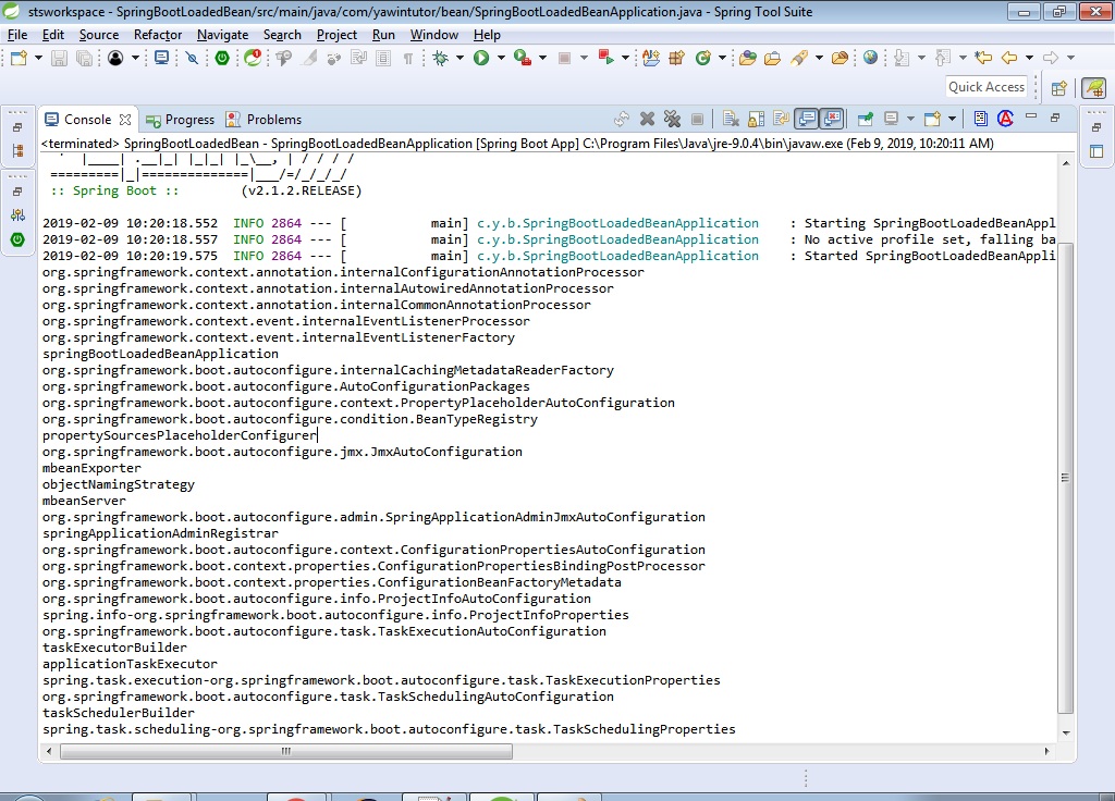 Spring Boot – How to get list of all loaded beans – Yawin Tutor